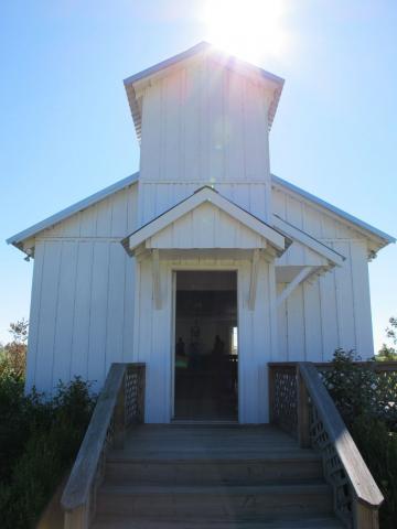 The church where Gaines went to school and church.